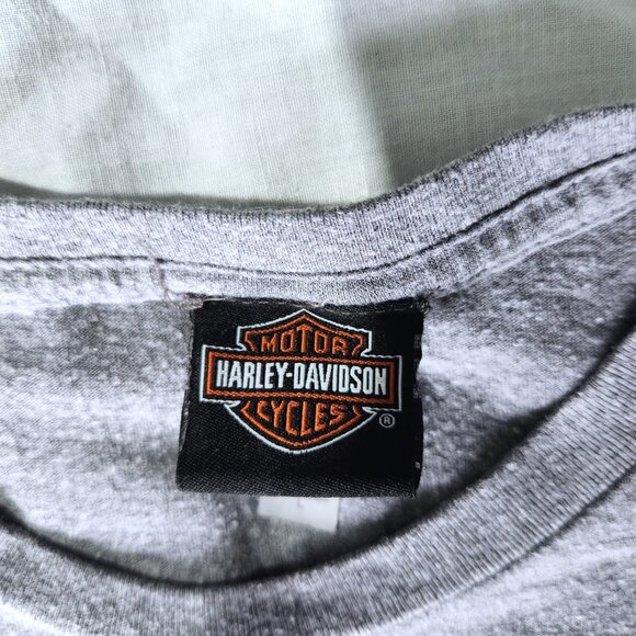 Harley Davidson T-shirt Men's Large Short Sleeve Graphic Laconia New Ham… - Picture 4 of 8